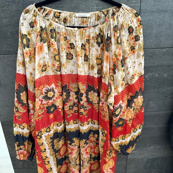 MES DEMOISELLES Matrioshka Printed Cotton-voile Midi Dress In Floral Combo Sz 0 - Picture 14 of 16